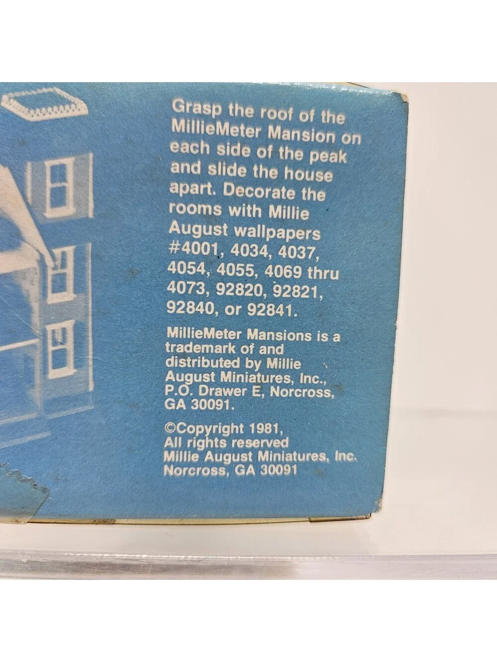 Wood Dollhouse Miniature 1:144 Scale Victorian House Vintage Millie Meter August